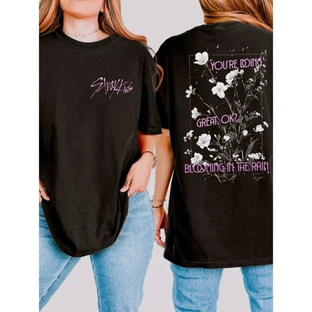 Stray Kids Korean Idol Fan Shirt 2 Sided